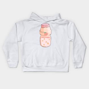 Peach Yogurt Drink! Kids Hoodie